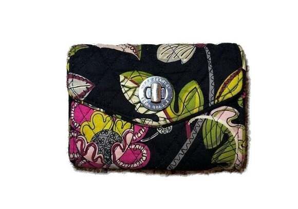 Vera Bradley Handbags - Vera Bradley Quilted Turn-Lock Wallet in Floral Pattern